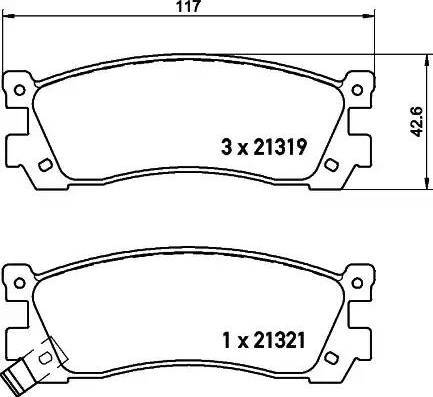 HELLA PAGID 8DB 355 021-171 - Гальмівні колодки, дискові гальма avtolavka.club