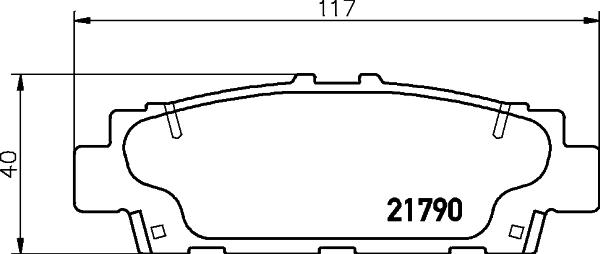 HELLA PAGID 8DB 355 029-391 - Гальмівні колодки, дискові гальма avtolavka.club