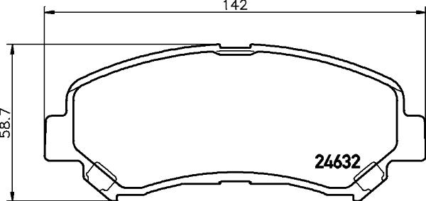 HELLA PAGID 8DB 355 024-441 - Гальмівні колодки, дискові гальма avtolavka.club