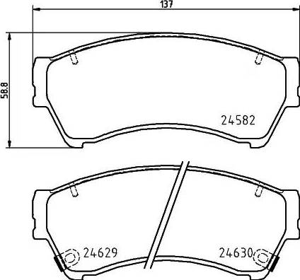 HELLA PAGID 8DB 355 025-441 - Гальмівні колодки, дискові гальма avtolavka.club