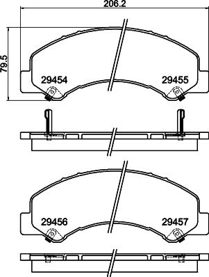 HELLA PAGID 8DB 355 025-801 - Гальмівні колодки, дискові гальма avtolavka.club