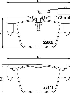 HELLA PAGID 8DB 355 025-881 - Гальмівні колодки, дискові гальма avtolavka.club