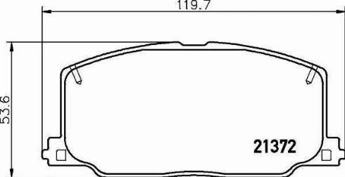 HELLA PAGID 8DB 355 005-771 - Гальмівні колодки, дискові гальма avtolavka.club