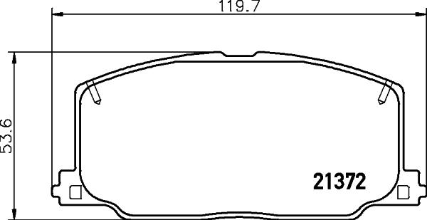 HELLA PAGID 8DB 355 026-961 - Гальмівні колодки, дискові гальма avtolavka.club