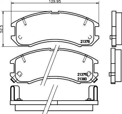 HELLA PAGID 8DB 355 005-821 - Гальмівні колодки, дискові гальма avtolavka.club