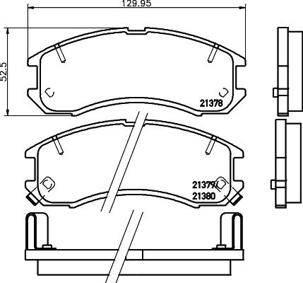 HELLA PAGID 8DB 355 026-981 - Гальмівні колодки, дискові гальма avtolavka.club