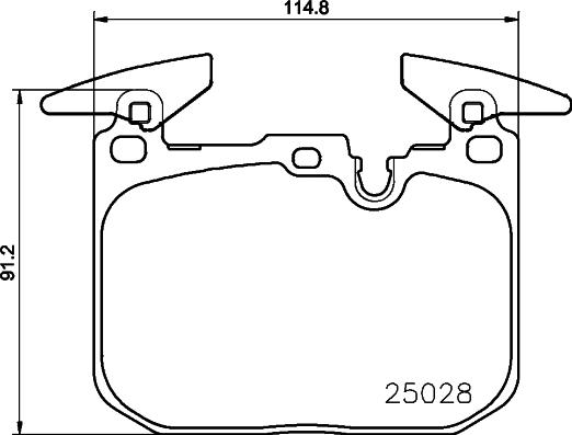 HELLA PAGID 8DB 355 026-651 - Гальмівні колодки, дискові гальма avtolavka.club