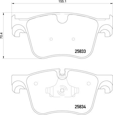 HELLA PAGID 8DB 355 020-981 - Гальмівні колодки, дискові гальма avtolavka.club