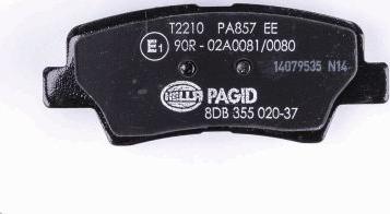 HELLA PAGID 8DB 355 020-371 - Гальмівні колодки, дискові гальма avtolavka.club