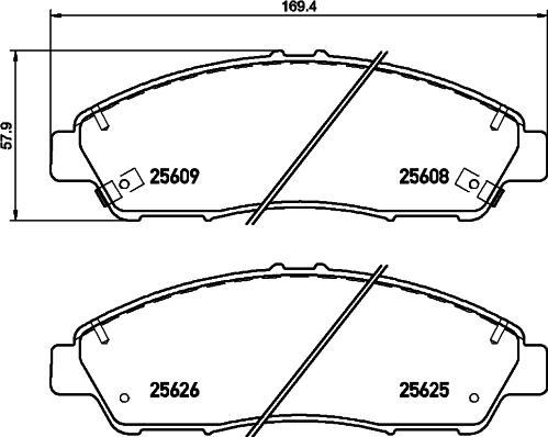 HELLA PAGID 8DB 355 020-211 - Гальмівні колодки, дискові гальма avtolavka.club