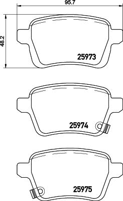 HELLA PAGID 8DB 355 021-441 - Гальмівні колодки, дискові гальма avtolavka.club