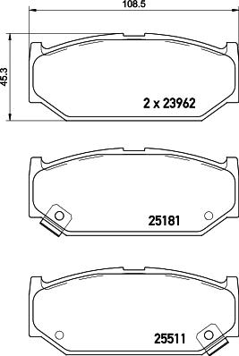 HELLA PAGID 8DB 355 021-121 - Гальмівні колодки, дискові гальма avtolavka.club