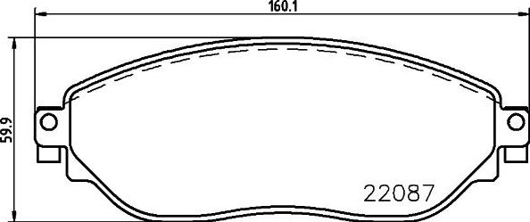 HELLA PAGID 8DB 355 021-891 - Гальмівні колодки, дискові гальма avtolavka.club