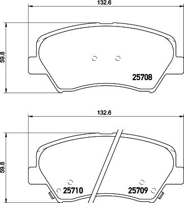 HELLA PAGID 8DB 355 028-911 - Гальмівні колодки, дискові гальма avtolavka.club