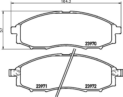 HELLA PAGID 8DB 355 028-111 - Гальмівні колодки, дискові гальма avtolavka.club