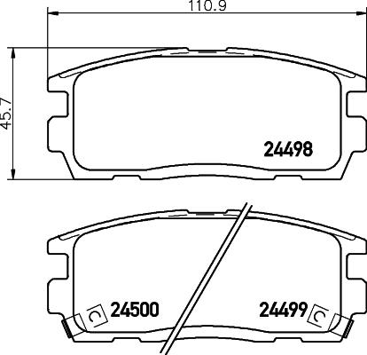 HELLA PAGID 8DB 355 023-531 - Гальмівні колодки, дискові гальма avtolavka.club