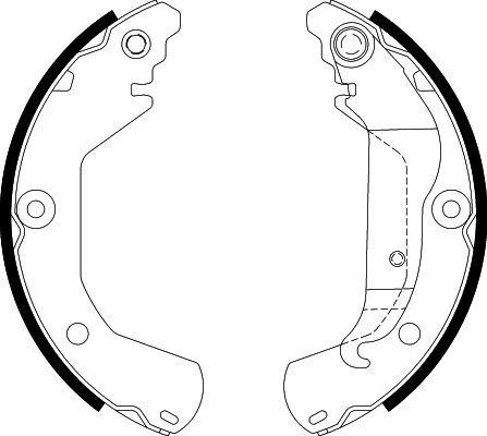 HELLA PAGID 8DB 355 022-151 - Комплект гальм, барабанний механізм avtolavka.club