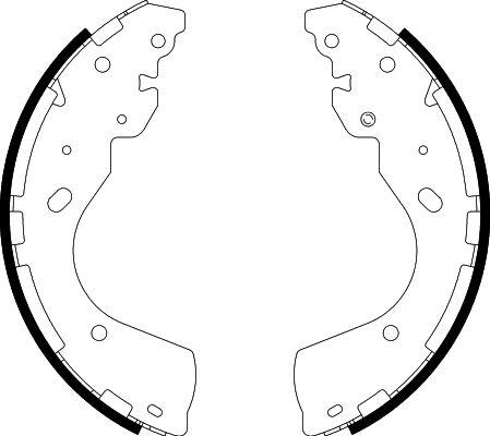 HELLA PAGID 8DB 355 022-241 - Комплект гальм, барабанний механізм avtolavka.club