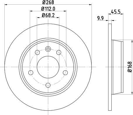 HELLA PAGID 8DD 355 104-501 - Гальмівний диск avtolavka.club