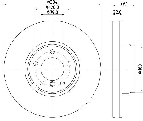 HELLA PAGID 8DD 355 104-241 - Гальмівний диск avtolavka.club