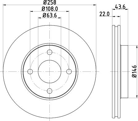 HELLA PAGID 8DD 355 106-431 - Гальмівний диск avtolavka.club