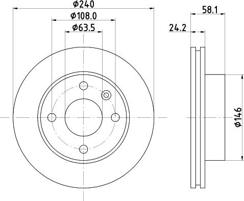 HELLA PAGID 8DD 355 100-531 - Гальмівний диск avtolavka.club