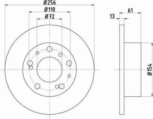 HELLA PAGID 8DD 355 100-701 - Гальмівний диск avtolavka.club