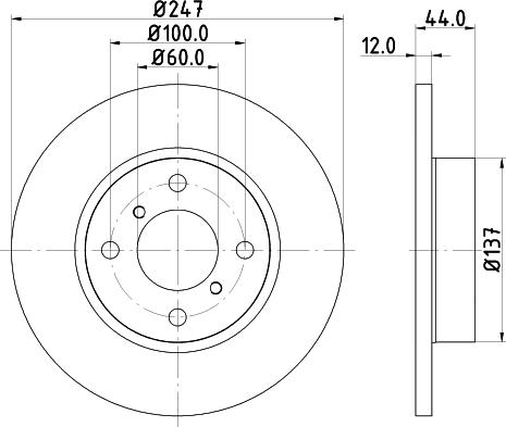 HELLA PAGID 8DD 355 108-211 - Гальмівний диск avtolavka.club