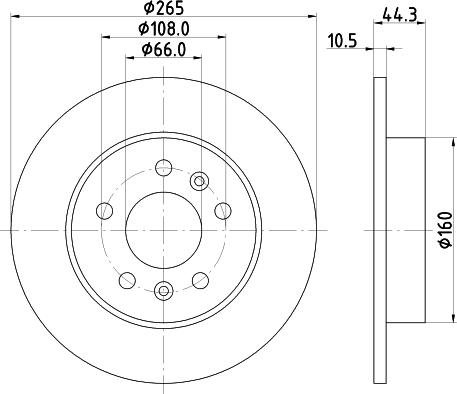 HELLA PAGID 8DD 355 103-531 - Гальмівний диск avtolavka.club