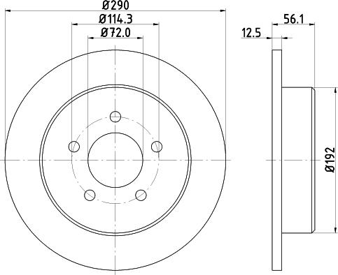 HELLA PAGID 8DD 355 107-901 - Гальмівний диск avtolavka.club