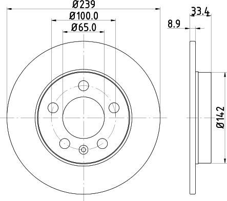 HELLA PAGID 8DD 355 107-461 - Гальмівний диск avtolavka.club