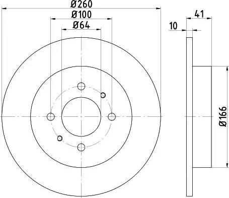 HELLA PAGID 8DD 355 114-951 - Гальмівний диск avtolavka.club