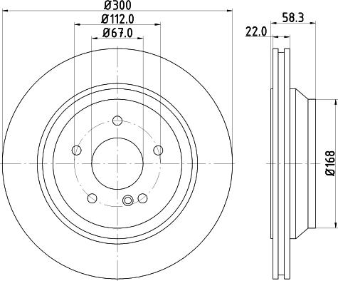 HELLA PAGID 8DD 355 115-392 - Гальмівний диск avtolavka.club