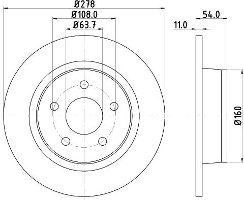 HELLA PAGID 8DD 355 110-291 - Гальмівний диск avtolavka.club