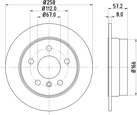 HELLA PAGID 8DD 355 111-101 - Гальмівний диск avtolavka.club