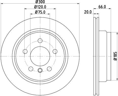 HELLA PAGID 8DD 355 123-152 - Гальмівний диск avtolavka.club