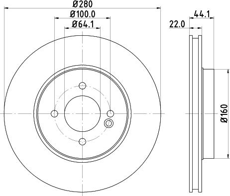 HELLA PAGID 8DD 355 113-752 - Гальмівний диск avtolavka.club