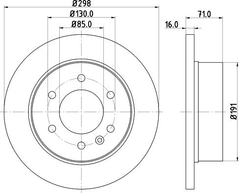 HELLA PAGID 8DD 355 124-321 - Гальмівний диск avtolavka.club