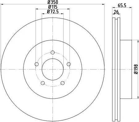 BENDIX 145287 - Гальмівний диск avtolavka.club