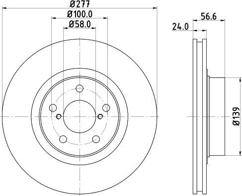 HELLA PAGID 8DD 355 129-421 - Гальмівний диск avtolavka.club