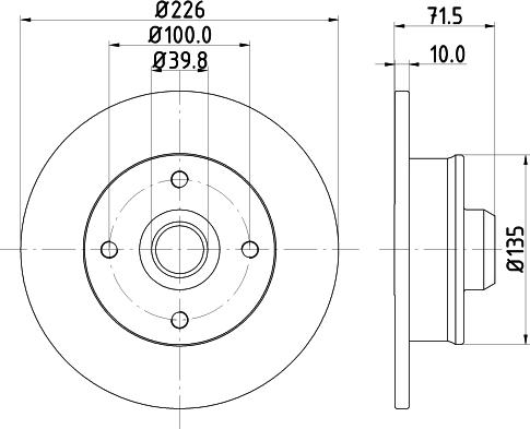 HELLA PAGID 8DD 355 124-581 - Гальмівний диск avtolavka.club