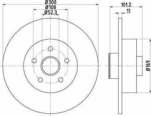 HELLA PAGID 8DD 355 120-121 - Гальмівний диск avtolavka.club