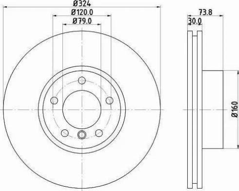 HELLA PAGID 8DD 355 121-031 - Гальмівний диск avtolavka.club