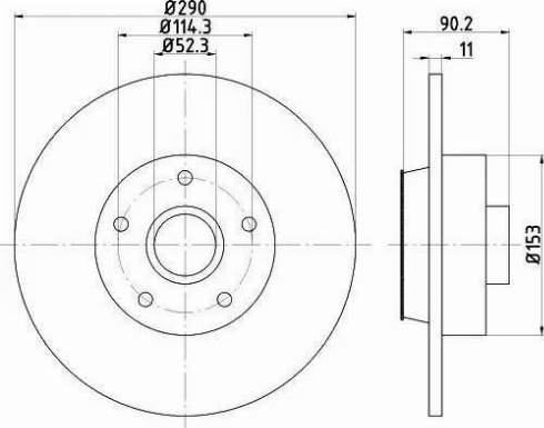 Wolf WD40550CM - Гальмівний диск avtolavka.club