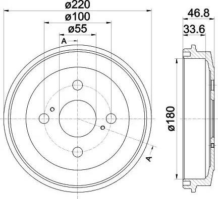 HELLA PAGID 8DT 355 301-931 - Гальмівний барабан avtolavka.club