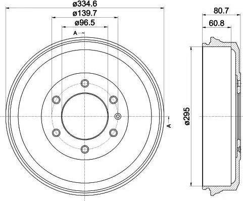 HELLA PAGID 8DT 355 302-591 - Гальмівний барабан avtolavka.club