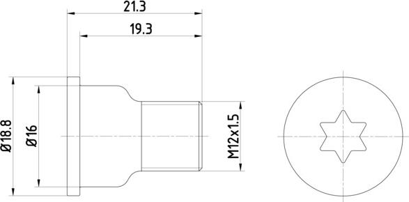 HELLA PAGID 8DZ 355 209-051 - Болт, диск гальмівного механізму avtolavka.club