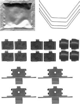 HELLA PAGID 8DZ 355 204-951 - Комплектуючі, колодки дискового гальма avtolavka.club