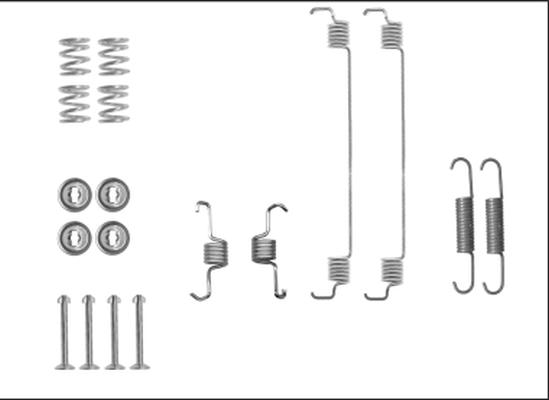 HELLA PAGID 8DZ 355 206-051 - Комплектуючі, барабанний гальмівний механізм avtolavka.club