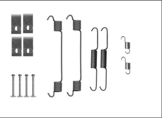 HELLA PAGID 8DZ 355 206-101 - Комплектуючі, барабанний гальмівний механізм avtolavka.club